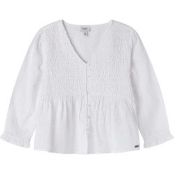 риза,с,дълъг,ръкав,детски,ризи,pepe,jeans,ruth,long,sleeve,shirt,white