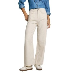 дамски,панталони,pepe,jeans,straight,high,waist,jeans,denim,9oz,ecru,stripe,denim,(beige)
