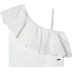 тениска,детски,тениски,pepe,jeans,yvone,sleeveless,t,shirt,white