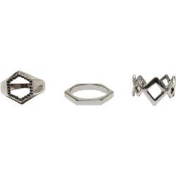 бижутерия,urban,classics,graphic,ring,3,units,silver,(silver)