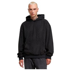 суичър,мъжки,пуловери,urban,classics,jaquard,velvet,hoodie,black