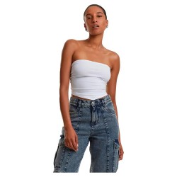 потник,дамски,топове,urban,classics,knitted,bandeau,sleeveless,top,white