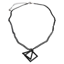 бижутерия,urban,classics,mercury,layering,necklace,black,(silver)