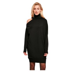 рокля,дамски,поли,и,рокли,urban,classics,one,shoulder,knit,long,sleeve,short,dress,black