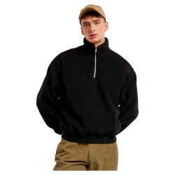 блуза,мъжки,пуловери,urban,classics,oversized,teddy,half,zip,sweater,black