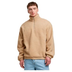 блуза,мъжки,пуловери,urban,classics,oversized,teddy,half,zip,sweater,union,beige,(beige)