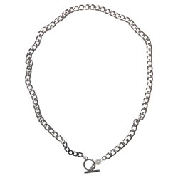 бижутерия,urban,classics,pearl,fastener,necklace,silver,(silver)