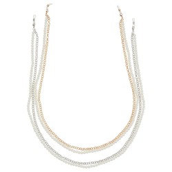 други,аксесоари,urban,classics,pearl,layering,sunglasses,chain,2,units,silver,(gold,silver)