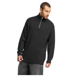 блуза,мъжки,пуловери,urban,classics,rib,basic,half,zip,sweater,black