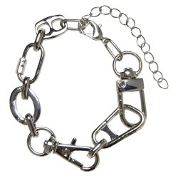бижутерия,urban,classics,various,fastener,bracelet,silver,(silver)