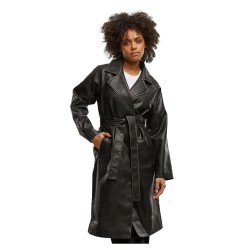 палто,дамски,якета,и,палта,urban,classics,vintage,leather,trench,coat,black