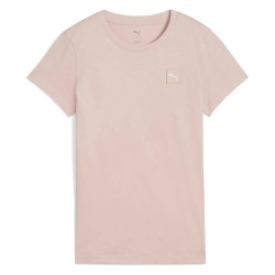 тениска,дамски,тениски,puma,ess,elevated,short,sleeve,t,shirt,rose,quartz,(beige)