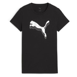 тениска,дамски,тениски,puma,ess,metallic,short,sleeve,t,shirt,puma,black,metallic,silver,(black)