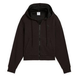 блуза,дамски,блузи,puma,her,comfort,cropped,full,zip,sweatshirt,black