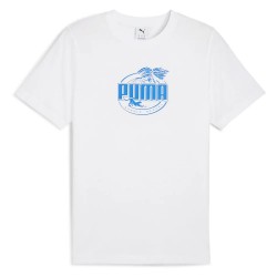 Тениска Puma Palm Resort short sleeve T-shirt - White (Puma White) тениска,мъжки,тениски,дамски,тениски,puma,palm,resort,short,sleeve,t,shirt,white,(puma,white)