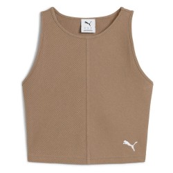 потник,дамски,топове,puma,wardrobe,ess,cropped,sleeveless,top,totally,taupe,(brown)