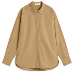 риза,с,дълъг,ръкав,дамски,блузи,дамски,ризи,ecoalf,daria,long,sleeve,shirt,brown,(latte)