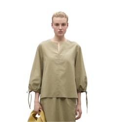 риза,с,къс,ръкав,дамски,блузи,дамски,ризи,ecoalf,jena,short,sleeve,shirt,beige