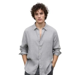 риза,с,къс,ръкав,мъжки,ризи,ecoalf,malibu,short,sleeve,shirt,grey
