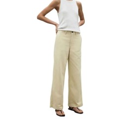 панталони,дамски,панталони,ecoalf,valls,pants,vanilla,(beige)