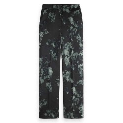 панталони,дамски,панталони,scotch,&,soda,ripple,floral,straight,fit,pants,green