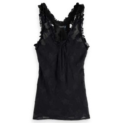 тениска,дамски,тениски,scotch,&,soda,ruffle,sleeveless,t,shirt,black