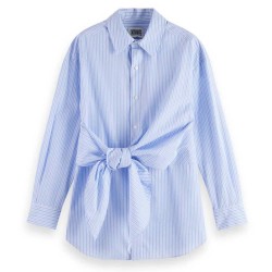 риза,с,дълъг,ръкав,дамски,блузи,дамски,ризи,scotch,&,soda,striped,long,sleeve,shirt,blue