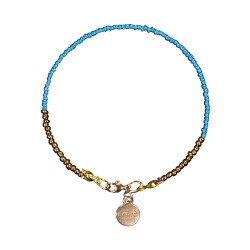 бижутерия,barts,yulu,bracelet,golden,(blue)