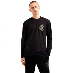 тениска,мъжки,тениски,armani,exchange,xm000214,af10356,long,sleeve,t,shirt,black