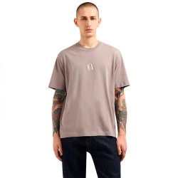 тениска,мъжки,тениски,armani,exchange,xm000363,af12308,short,sleeve,t,shirt,brown,(driftwood)
