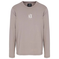 тениска,мъжки,тениски,armani,exchange,xm000364,af12308,long,sleeve,t,shirt,beige