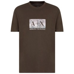 тениска,мъжки,тениски,armani,exchange,xm000555,af10358,short,sleeve,t,shirt,brown