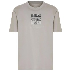 тениска,мъжки,тениски,armani,exchange,xm000565,af10356,short,sleeve,t,shirt,neutral,gray,(beige)