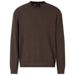 блуза,мъжки,пуловери,armani,exchange,xm000707,af10454,sweater,black,ink,rhombus,(brown)