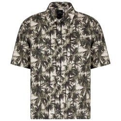 риза,с,къс,ръкав,мъжки,ризи,armani,exchange,xm001240,af14869,short,sleeve,shirt,green