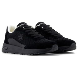 маратонки,мъжки,маратонки,armani,exchange,xux240,xv910,trainers,black+black+black,(black)
