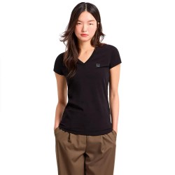 тениска,дамски,тениски,armani,exchange,xw000105,af11929,short,sleeve,v,neck,t,shirt,black,(black)