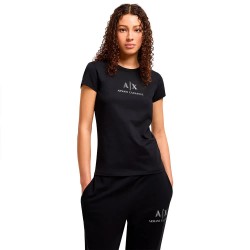 тениска,дамски,тениски,armani,exchange,xw000386,af10354,short,sleeve,t,shirt,black