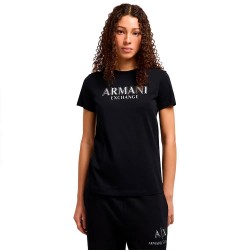 тениска,дамски,тениски,armani,exchange,xw000387,af10354,short,sleeve,t,shirt,black