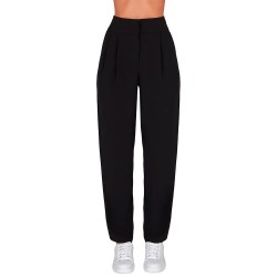 панталони,дамски,панталони,armani,exchange,xw000434,af10872,high,waist,pants,black