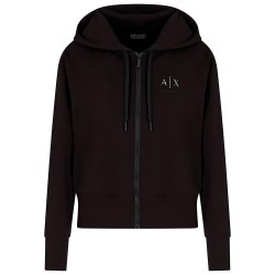 блуза,дамски,блузи,armani,exchange,xw000496,af12739,full,zip,sweatshirt,black