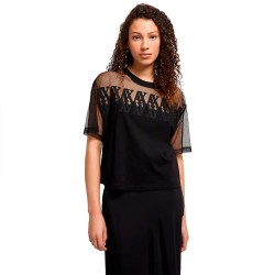 тениска,дамски,тениски,armani,exchange,xw000516,af10359,short,sleeve,t,shirt,black