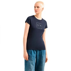 тениска,дамски,тениски,armani,exchange,xw000530,af10359,short,sleeve,t,shirt,blue