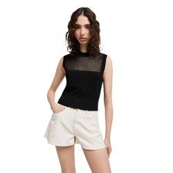 тениска,дамски,тениски,armani,exchange,xw000580,af12875,sleeveless,t,shirt,black,(blk,blk,monogram)