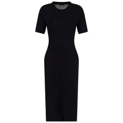 рокля,дамски,поли,и,рокли,armani,exchange,xw000581,af12875,short,sleeve,midi,dress,black