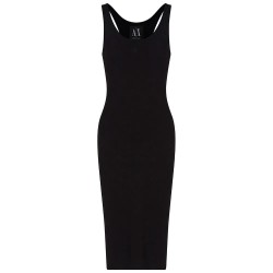 рокля,дамски,поли,и,рокли,armani,exchange,xw000820,af13729,sleeveless,midi,dress,black,(black)