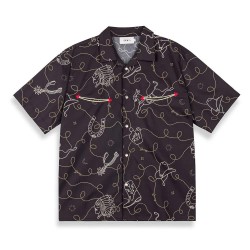 риза,с,къс,ръкав,мъжки,ризи,grimey,lone,hand,button,up,short,sleeve,shirt,black