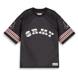 футболна,фланелка,мъжки,тениски,grimey,lone,hand,mesh,football,short,sleeve,t,shirt,black