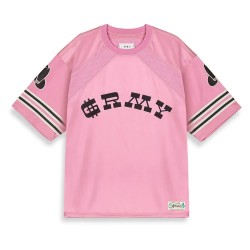 футболна,фланелка,мъжки,тениски,grimey,lone,hand,mesh,football,short,sleeve,t,shirt,pink