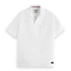 риза,с,къс,ръкав,мъжки,ризи,scotch,&,soda,180030,relaxed,fit,short,sleeve,shirt,white